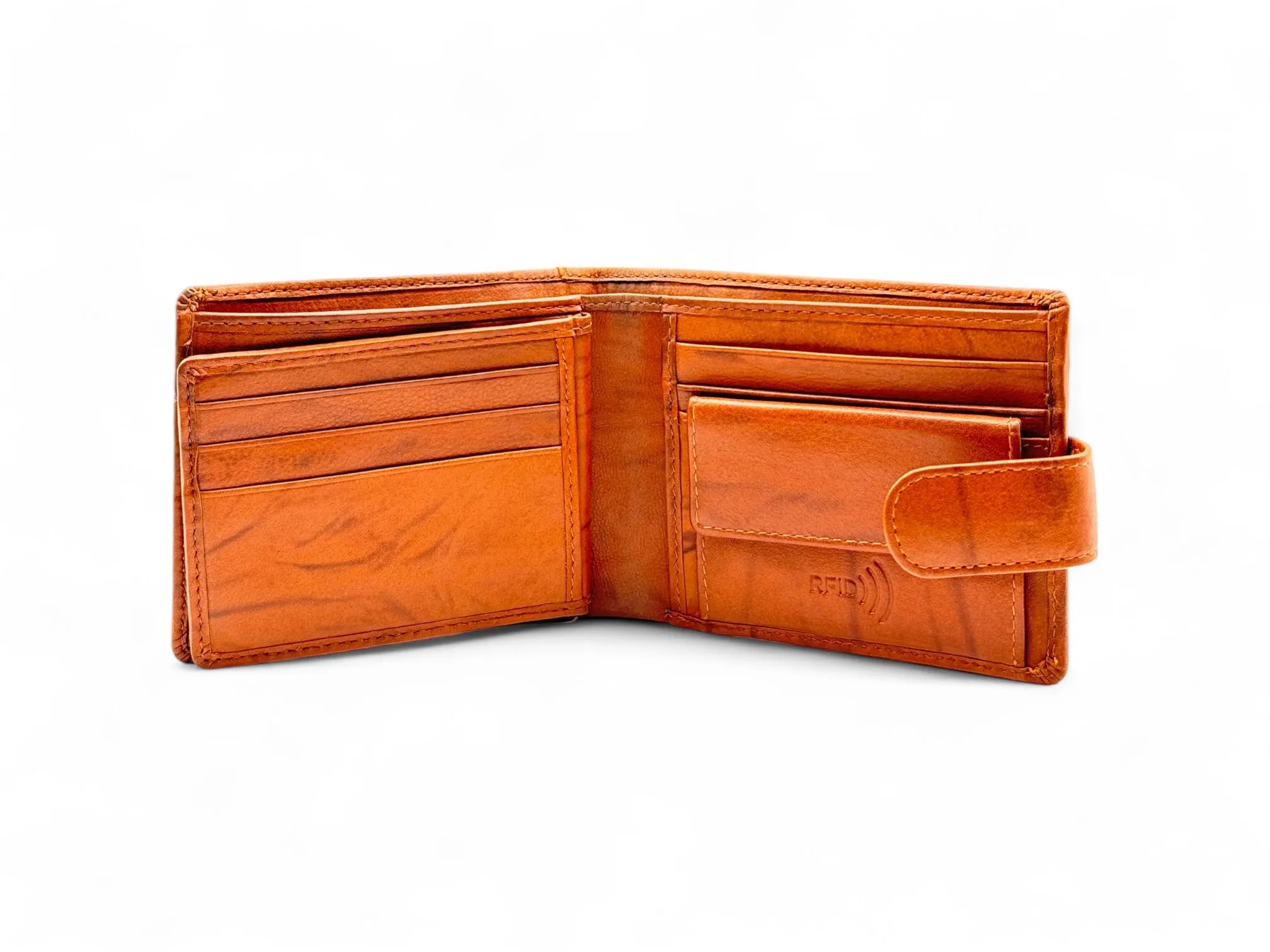 Smooth Premium 16 Card Billfold RFID Wallet |Coin Pocket | Loop #4094NCL