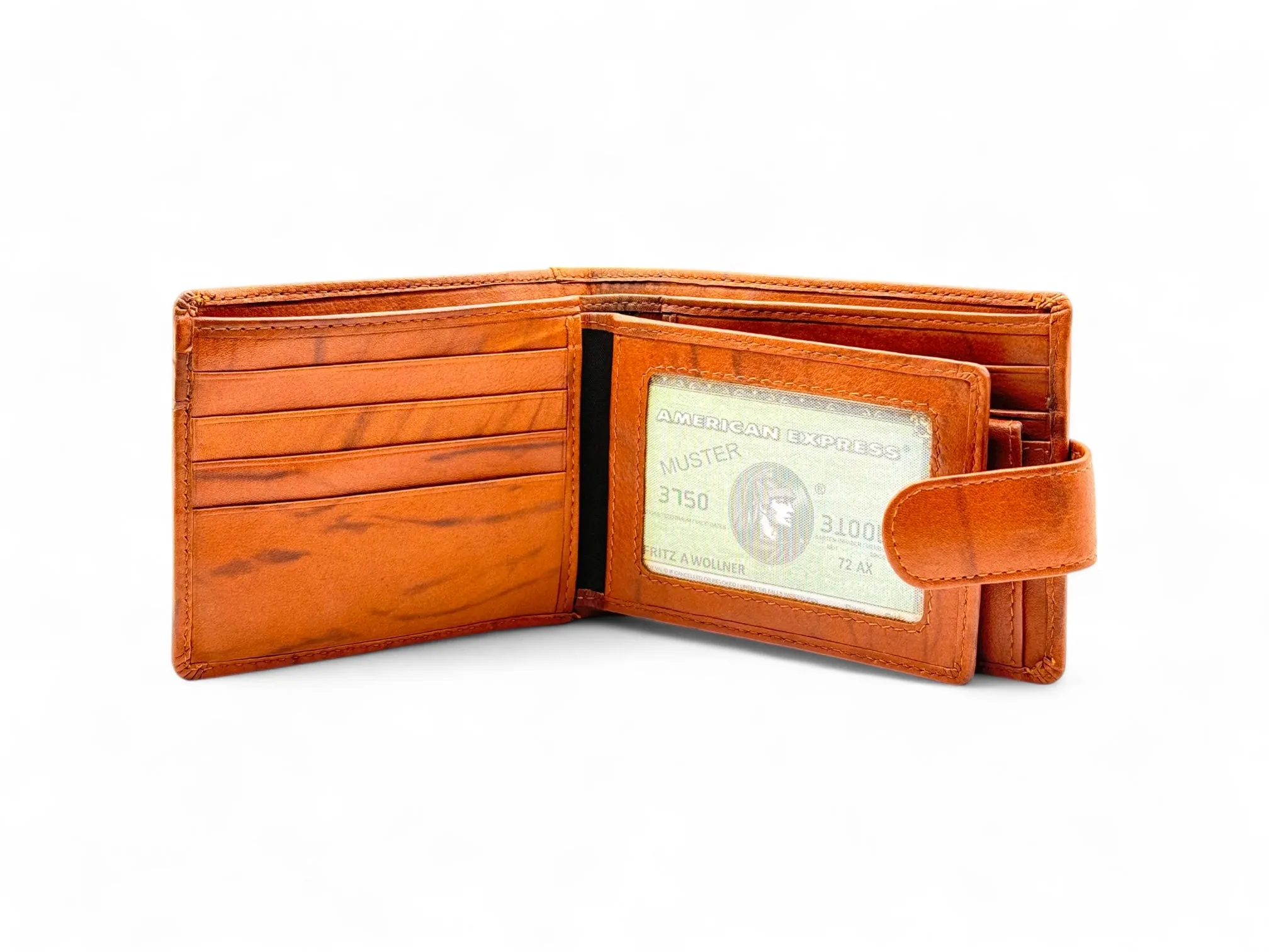 Smooth Premium 16 Card Billfold RFID Wallet |Coin Pocket | Loop #4094NCL