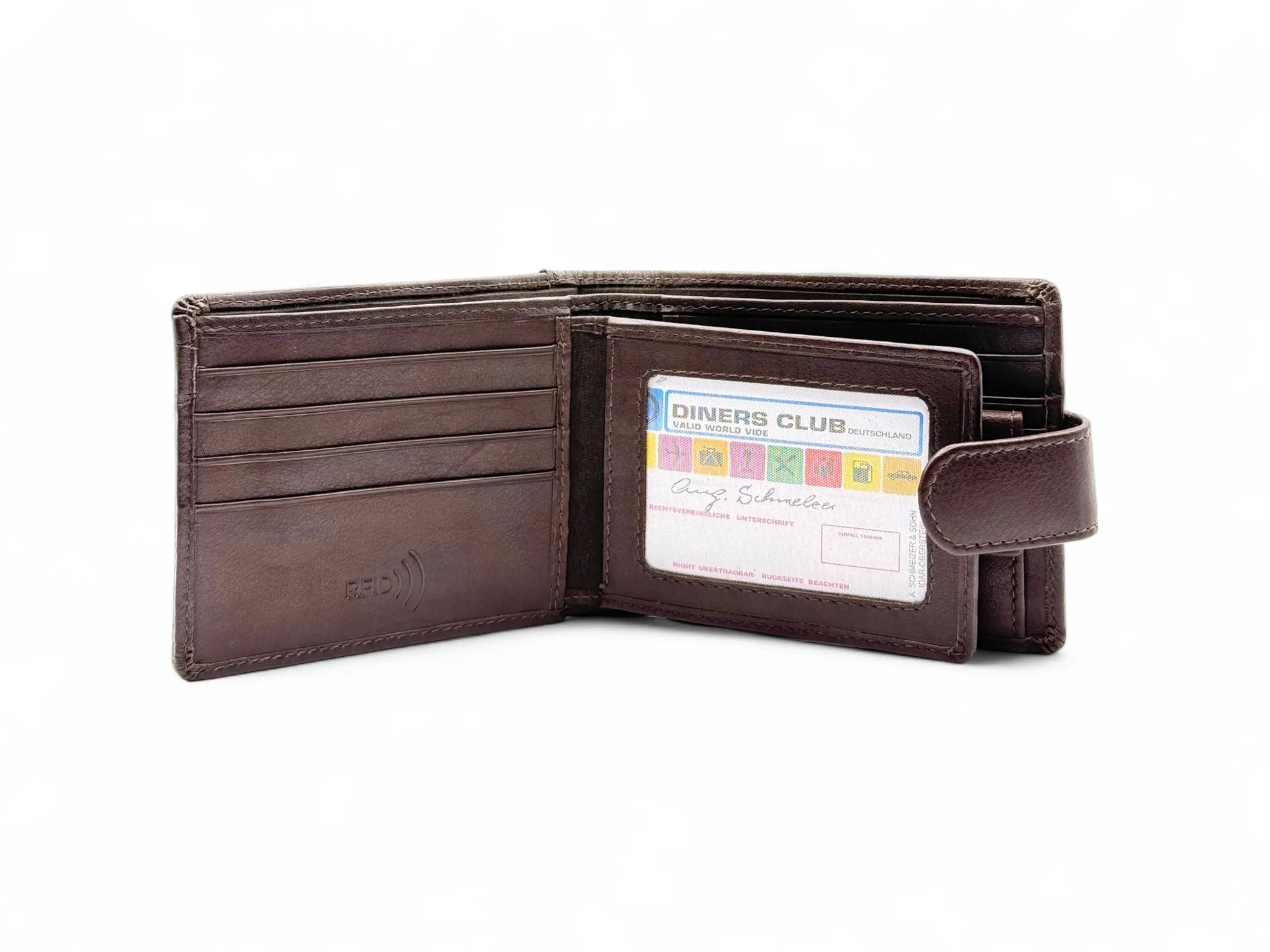 Smooth Premium 16 Card Billfold RFID Wallet |Coin Pocket | Loop #4094NCL