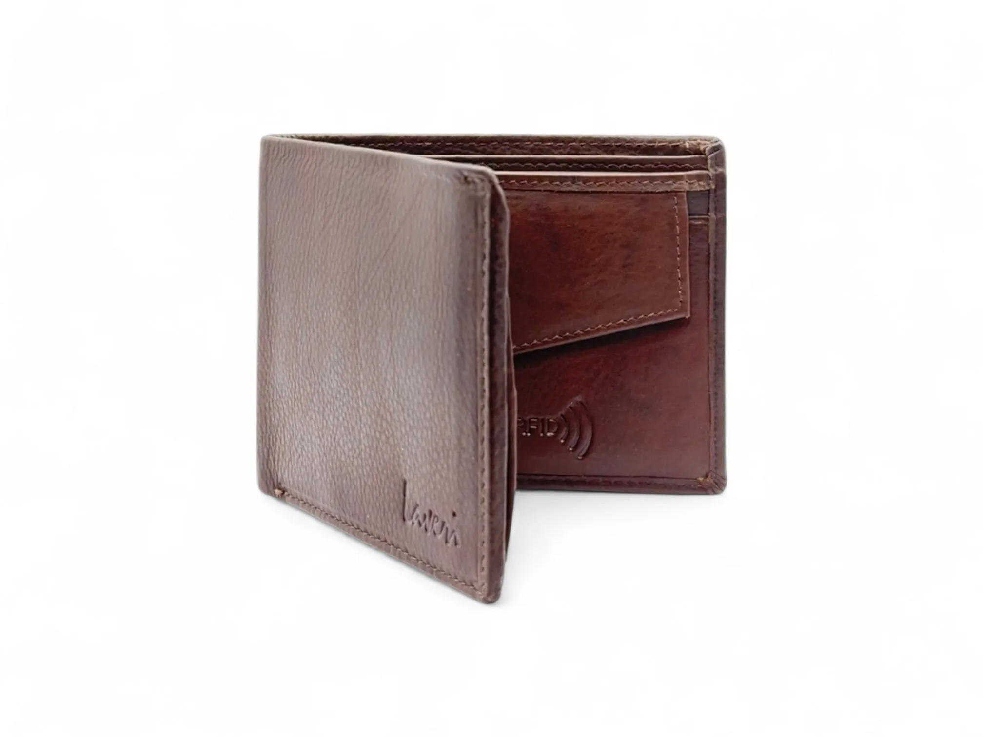 Smooth Premium 16 Card Billfold RFID Wallet with Coin Pocket #1001C