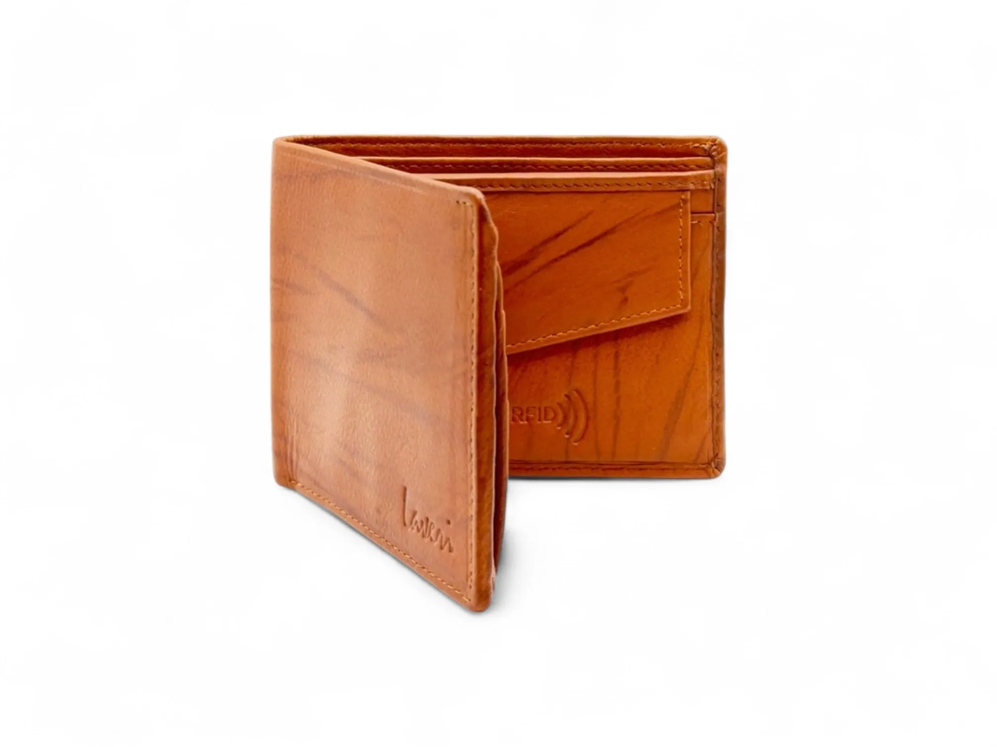 Smooth Premium 16 Card Billfold RFID Wallet with Coin Pocket #1001C