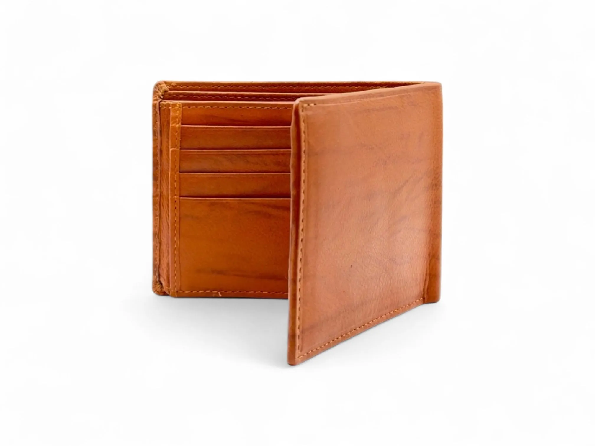 Smooth Premium 16 Card Billfold RFID Wallet with Coin Pocket #1001C