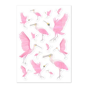 Spoonbill Sticker Set of 15