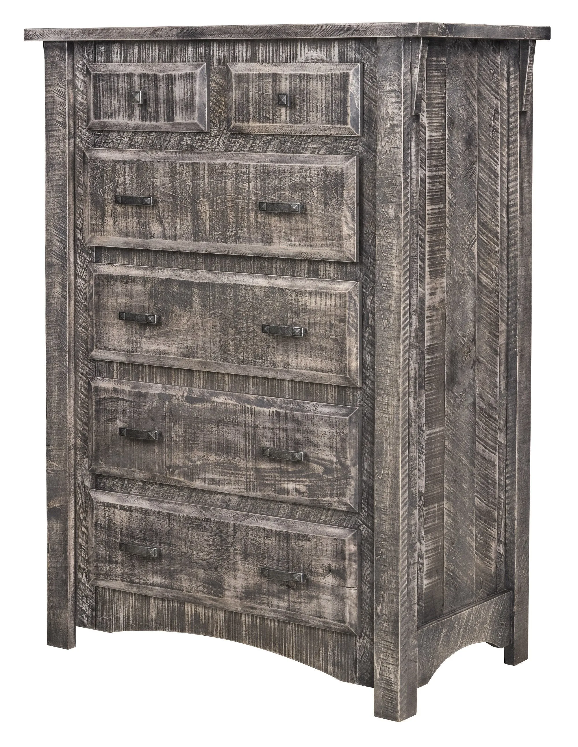 Sportsman - Amish Rough Cut Maple Chest of Drawers - 6 Drawers