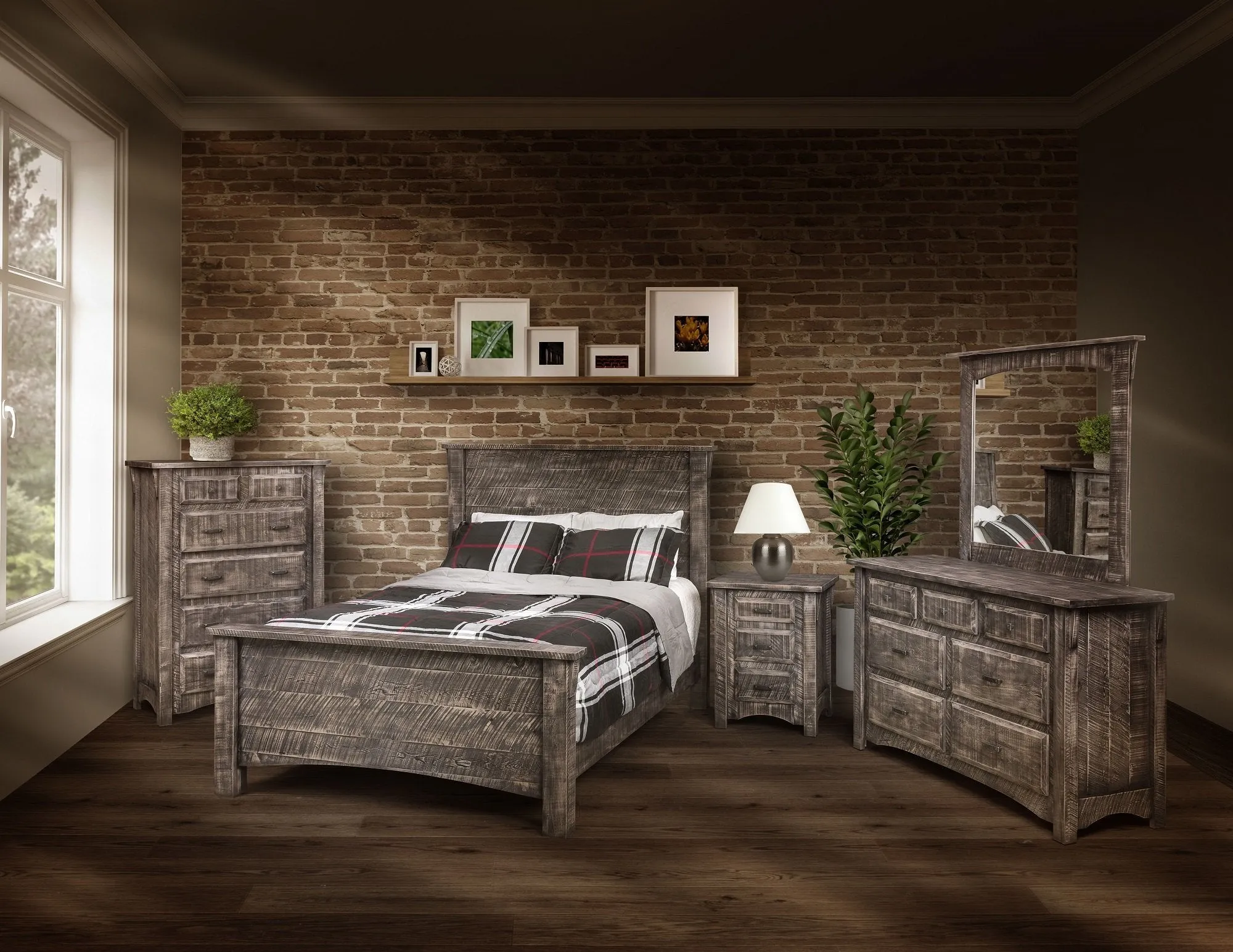 Sportsman - Amish Rough Cut Maple Chest of Drawers - 6 Drawers
