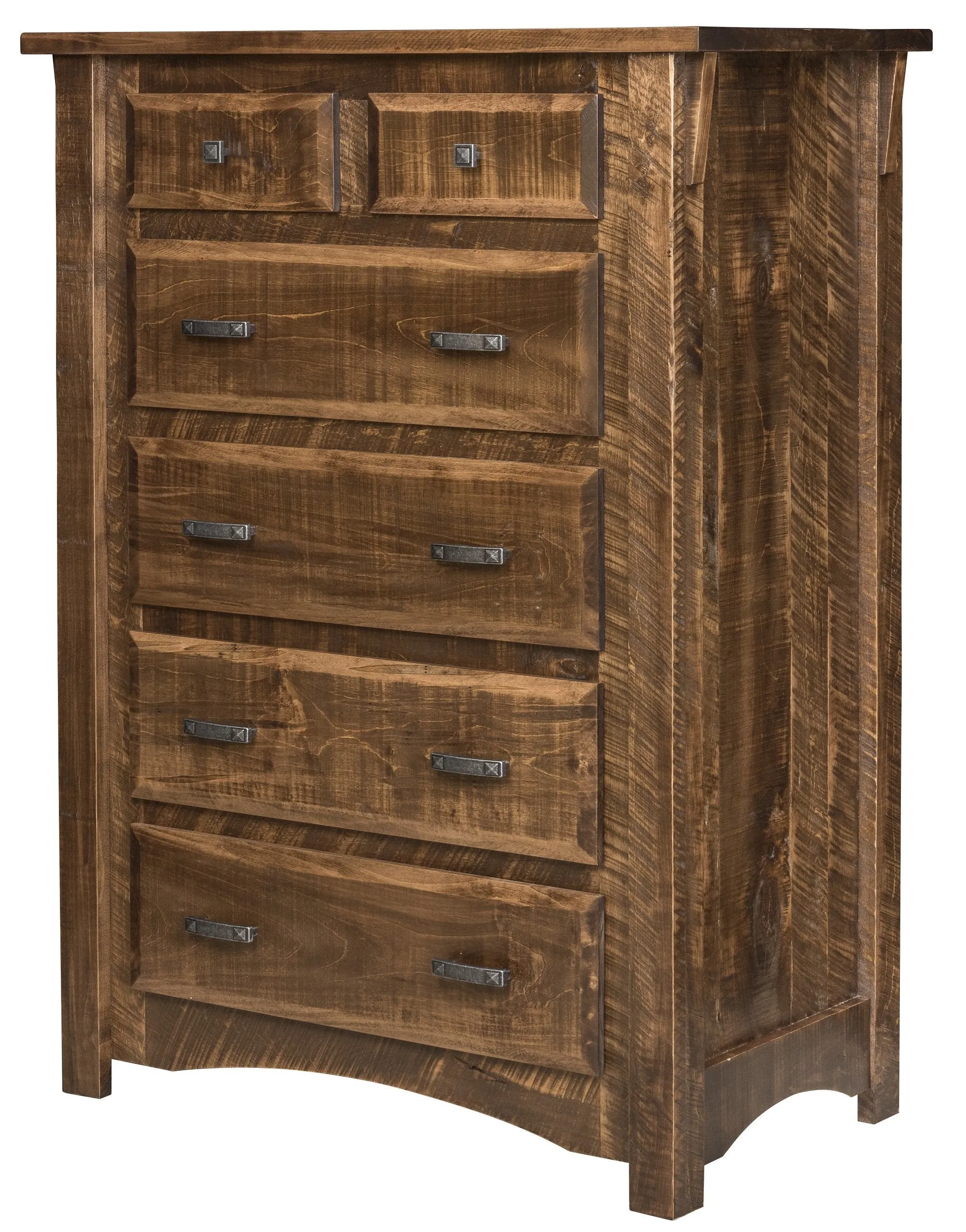 Sportsman - Amish Rough Cut Maple Chest of Drawers - 6 Drawers