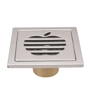 Stainless Steel Square 4" Floor Drain - CS 11