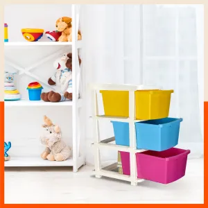 Stomo 3 Drawer Multi-Purpose Storage Organizer for Home and Office