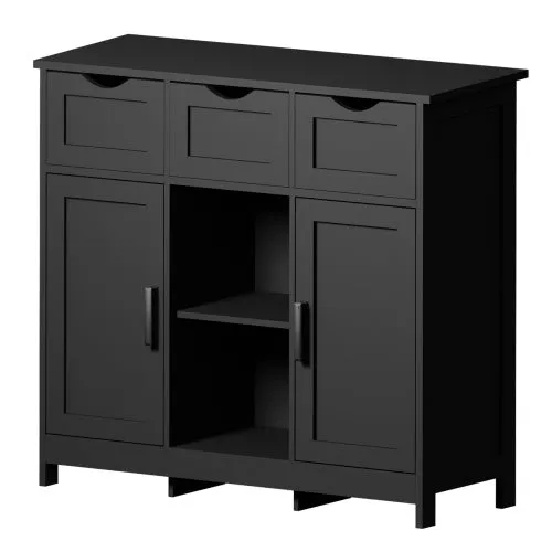 Storage Cabinets,Wooden Floor Cabinet,with Drawers And Shelves Storage