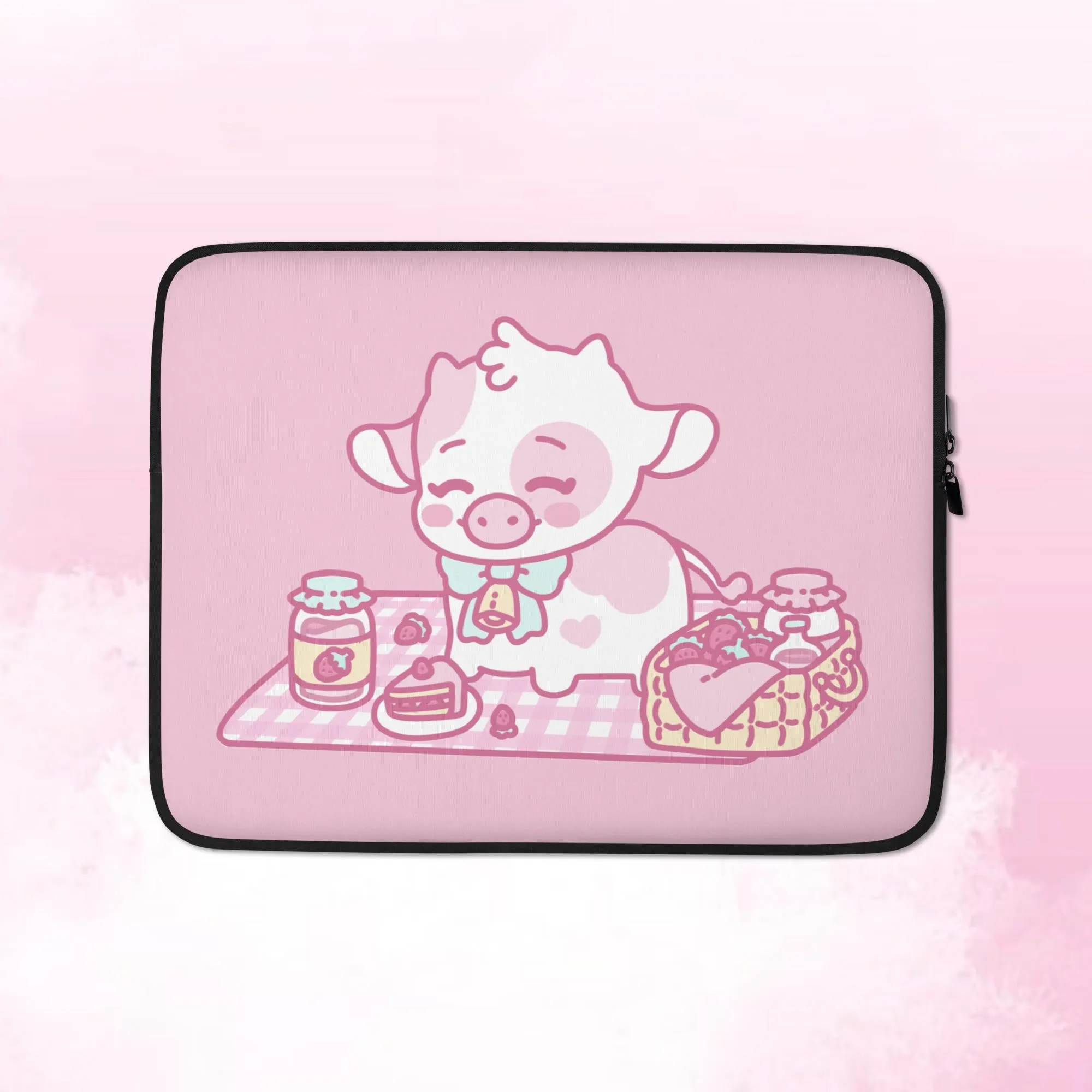 Strawberry Cow Laptop Sleeve