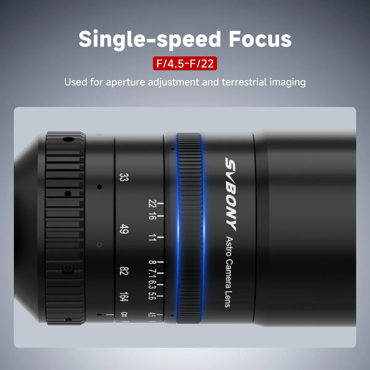 Svbony SV555 Astrophotography Telescope APO 54mm f/4.5 Astrograph Camera Lens w/ EAF Mount Kit - F9395A