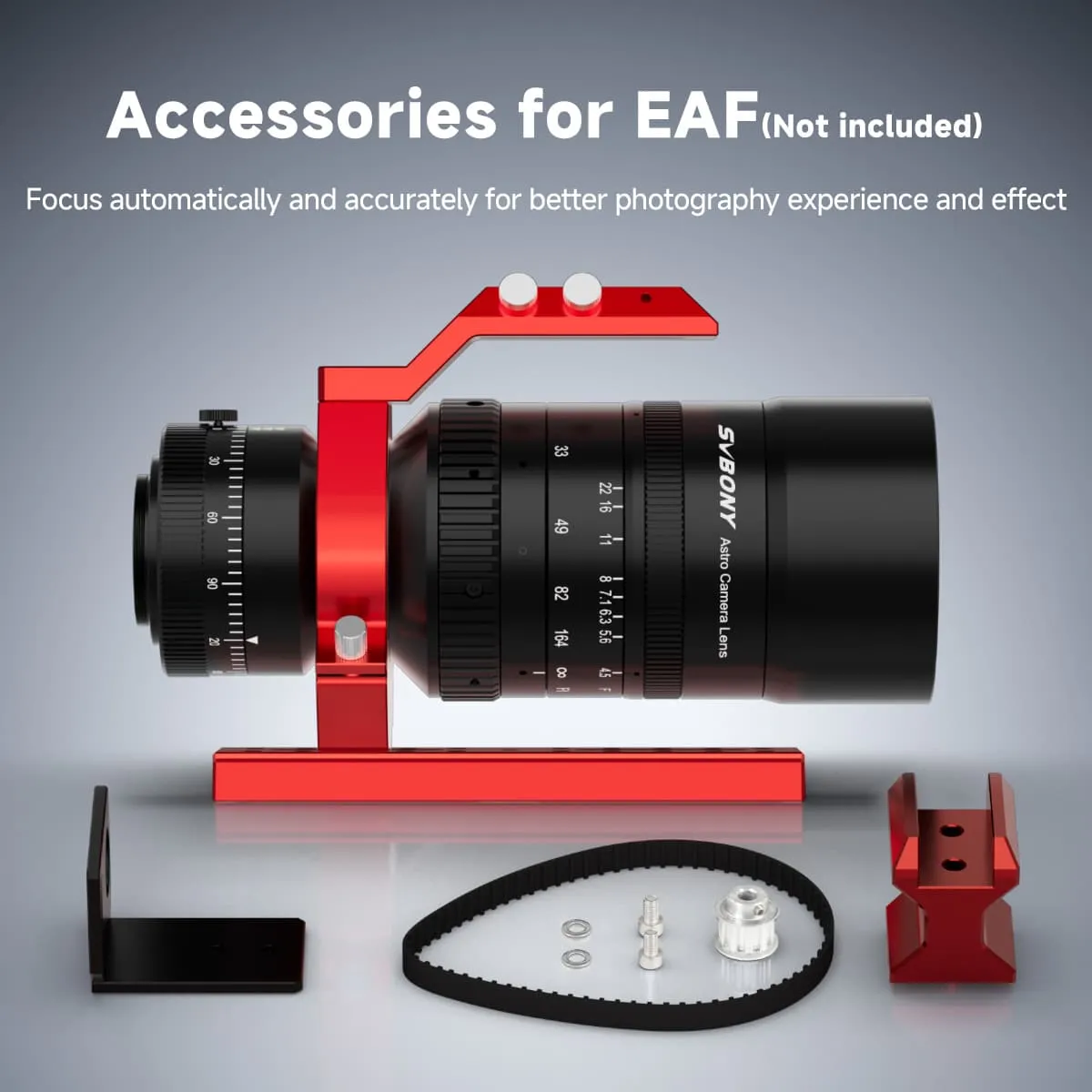 Svbony SV555 Astrophotography Telescope APO 54mm f/4.5 Astrograph Camera Lens w/ EAF Mount Kit - F9395A