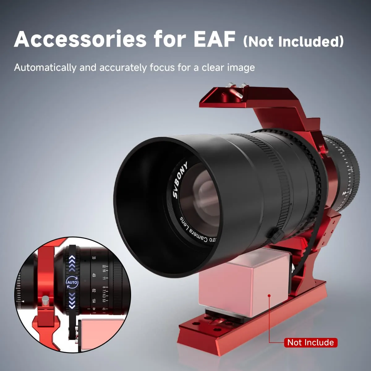 Svbony SV555 Astrophotography Telescope APO 54mm f/4.5 Astrograph Camera Lens w/ EAF Mount Kit - F9395A