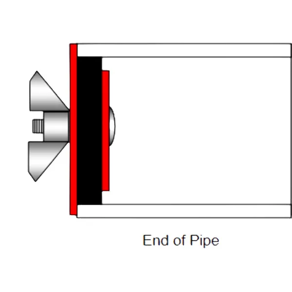 Testite 150 mm 6" expanding blocking plug 115 OPE 150
