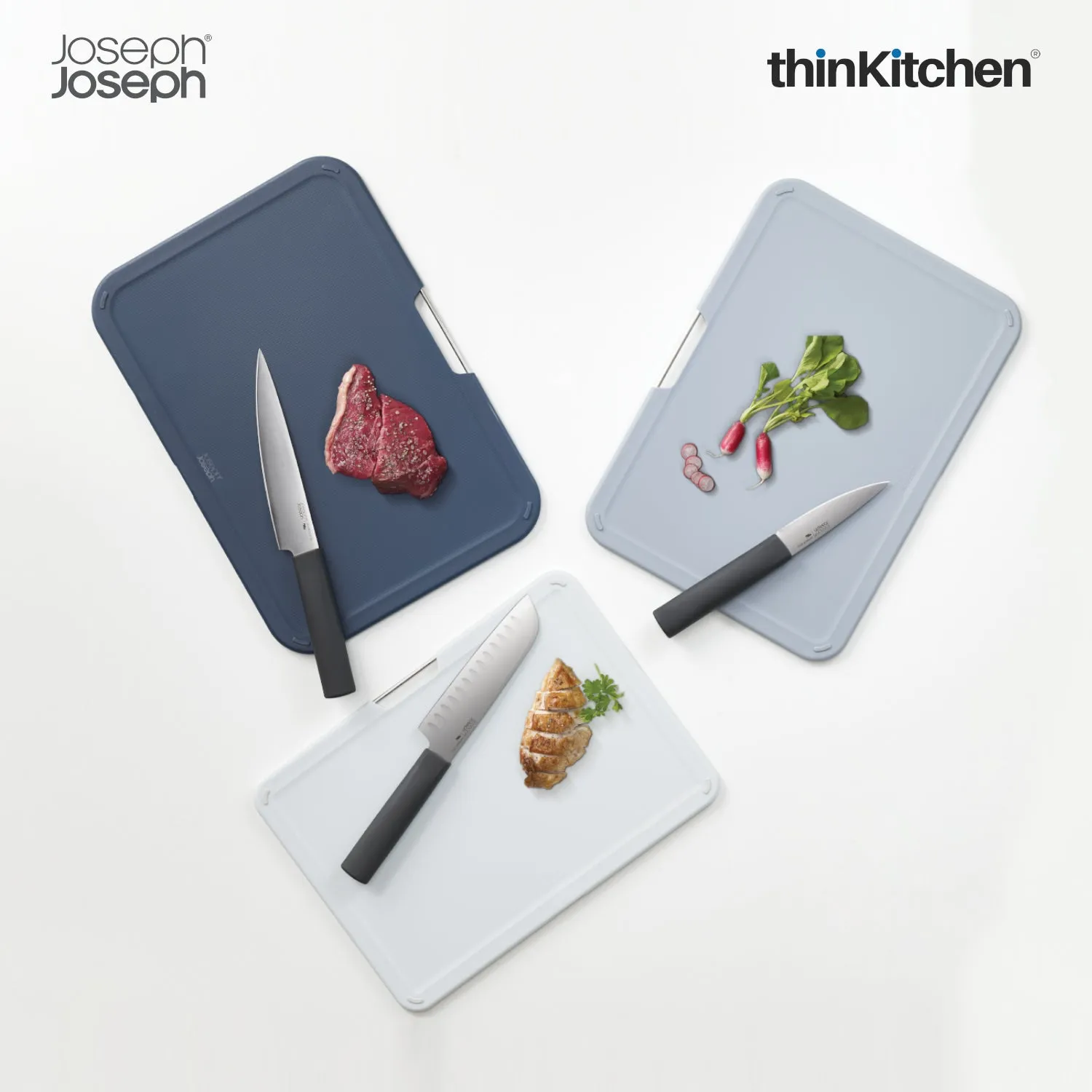 thinKitchen™ Joseph Joseph Nest Boards Plus 6-piece Knife and Chopping Board Set