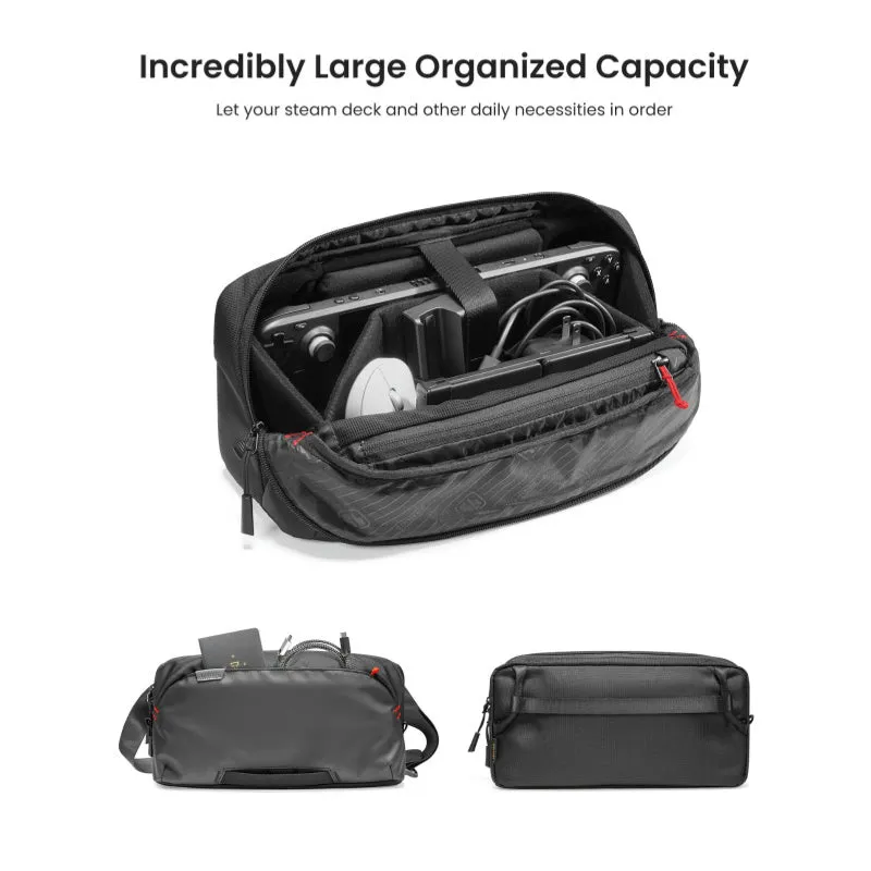 Tomtoc Steam Deck Travel Bag | Protective Shoulder Case for Steam Deck & ASUS ROG Ally X