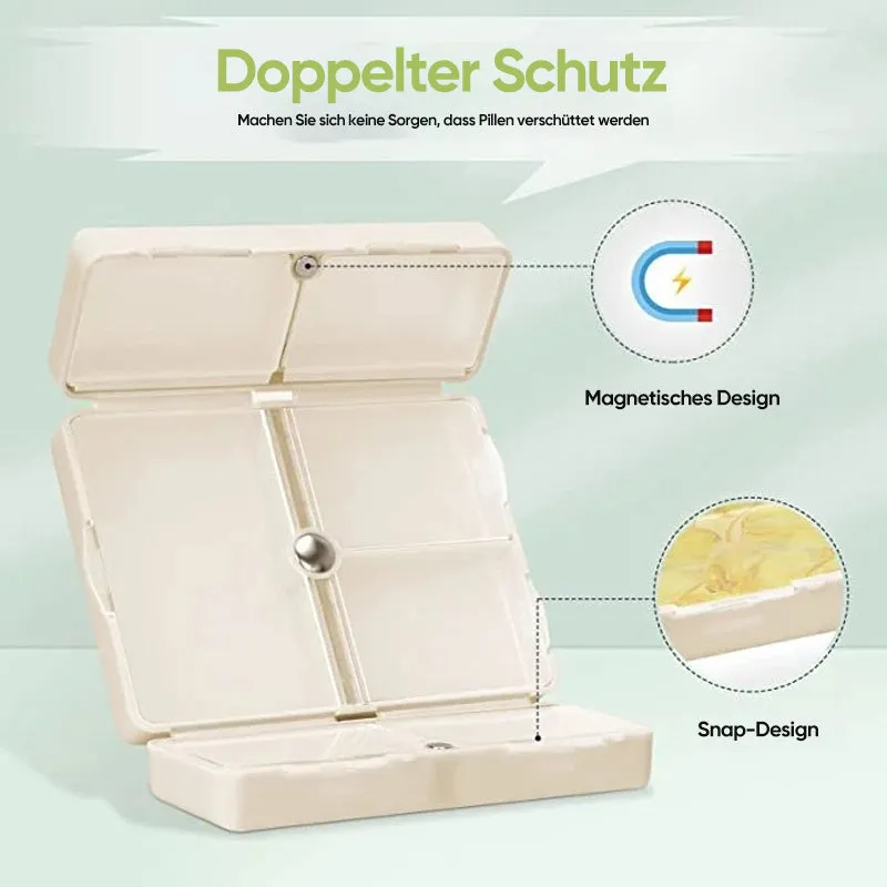 💊Tragbare magnetische Pillendose mit 7 Fächern