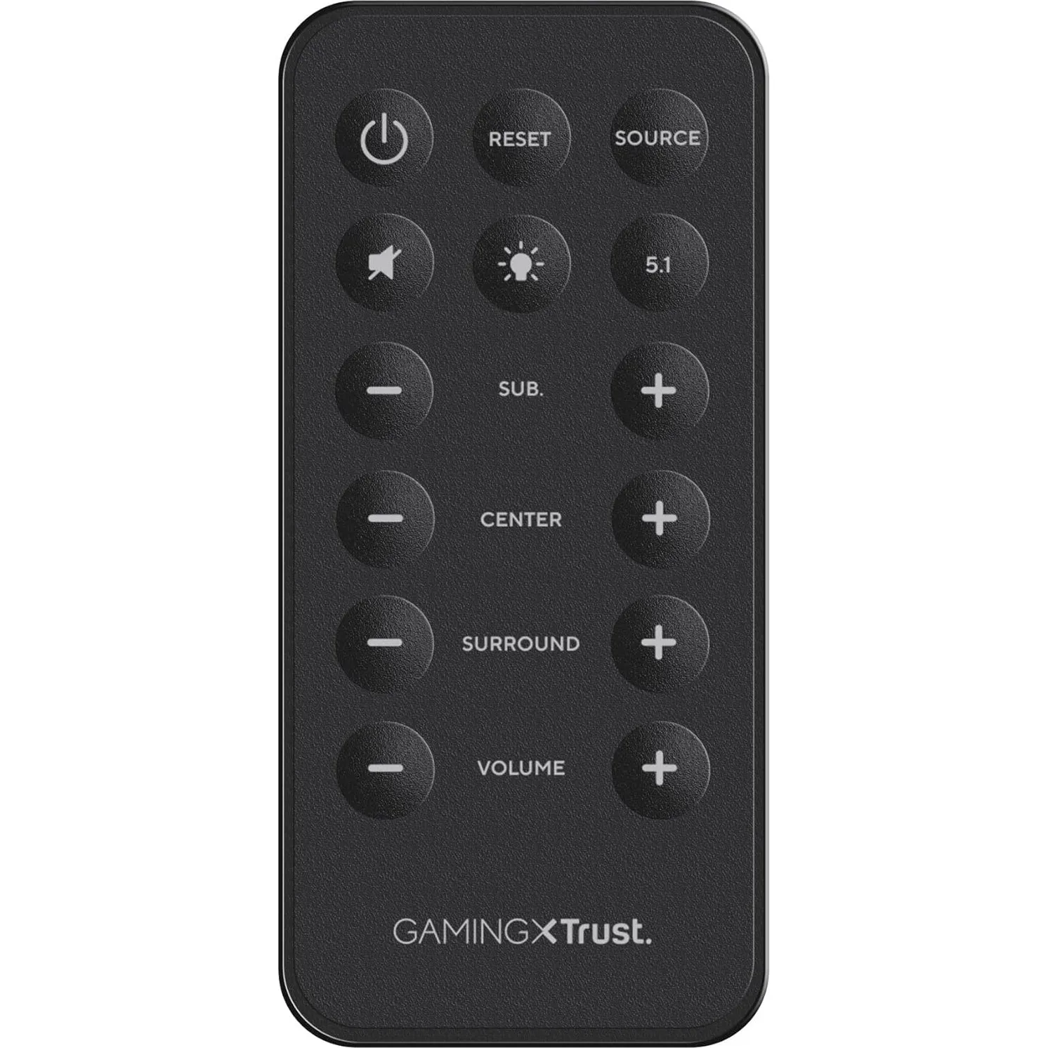 Trust Gaming 21738 GXT 658 Tytan 5.1 Surround PC Lautsprecher mit Subwoofer LED Beleuchtung