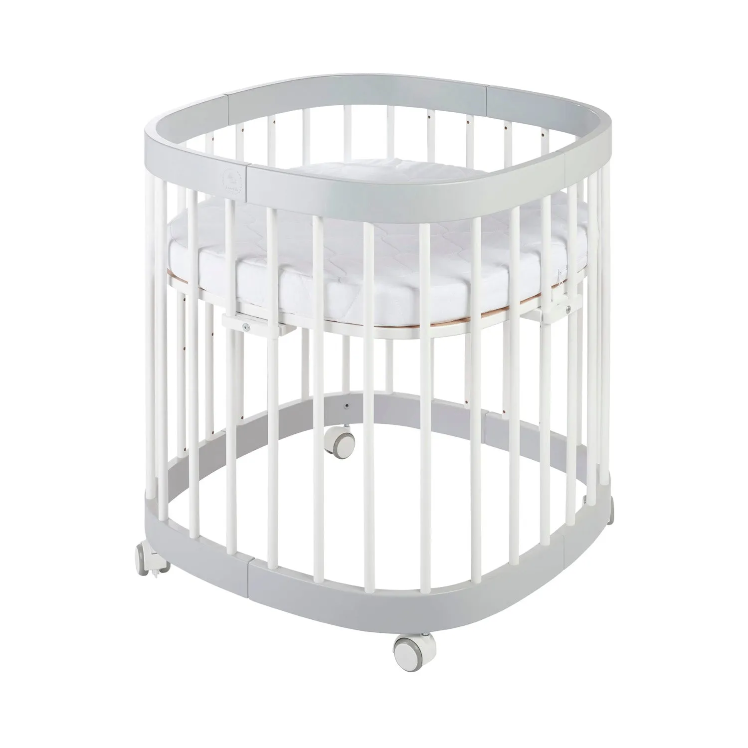Tweeto 7 in 1 Baby Cot Gray/White Multifunctional