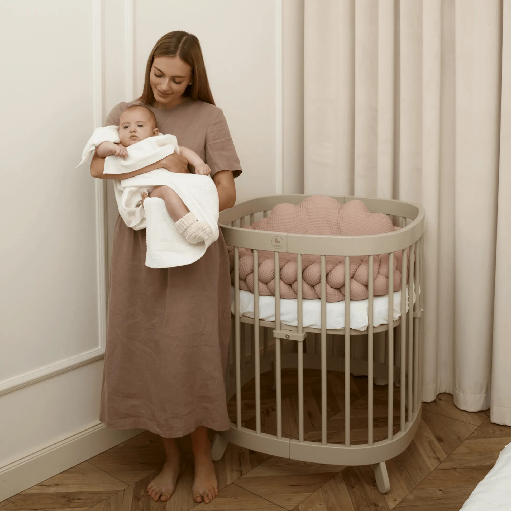 Tweeto 7 in 1 Baby Cot Oat Milk Multifunctional