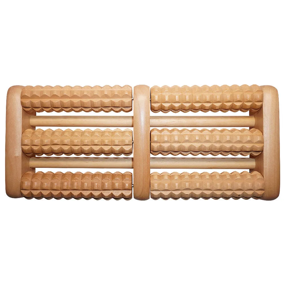Twin Wooden Foot Roller