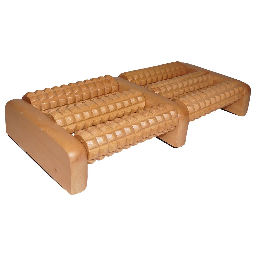 Twin Wooden Foot Roller