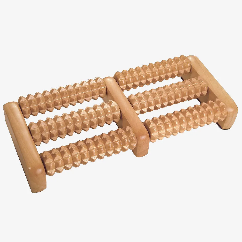 Twin Wooden Foot Roller