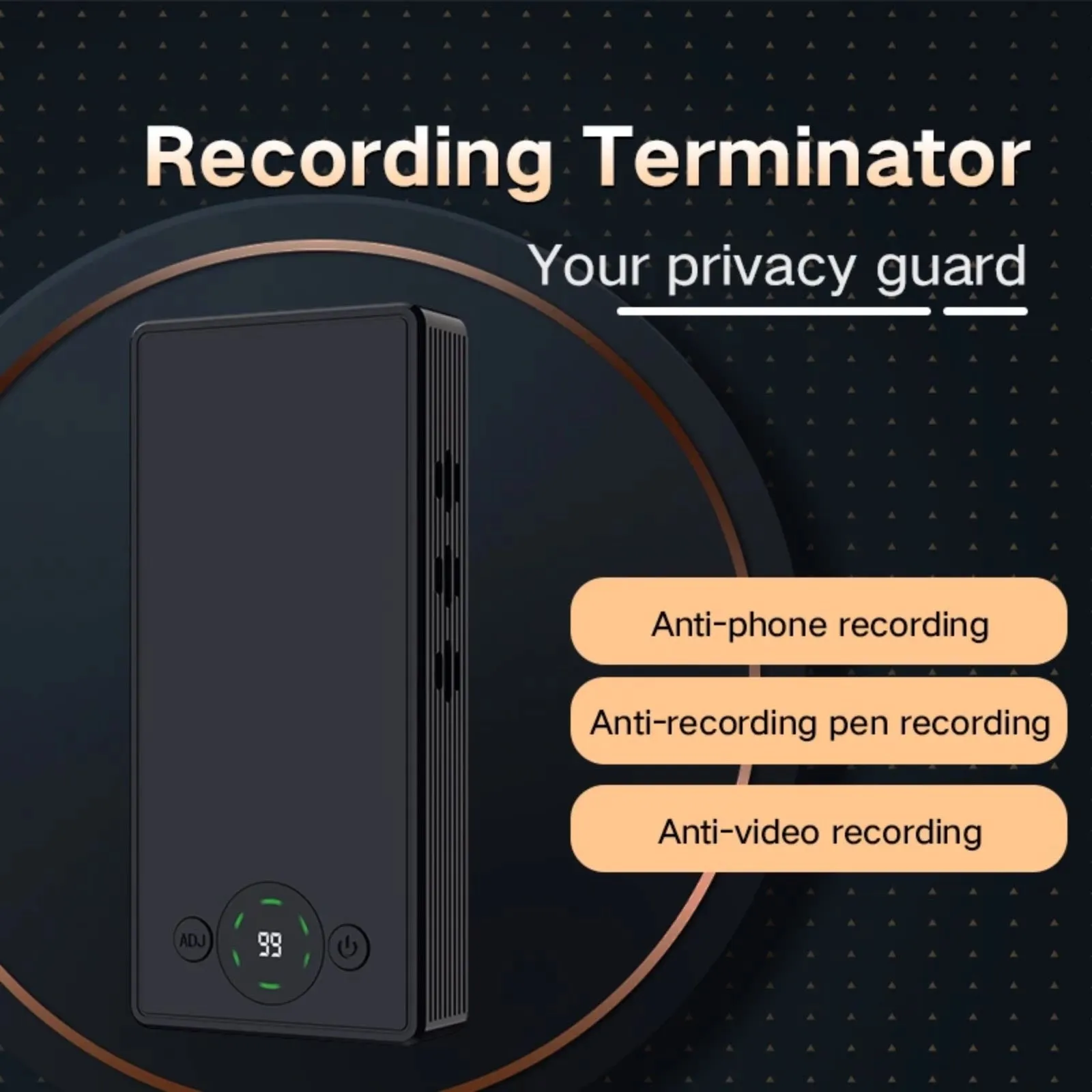 Ultrasonic Microphone Jammer Stops Smartphone Voice Recorder from Working Anti-Recording Privacy Guard