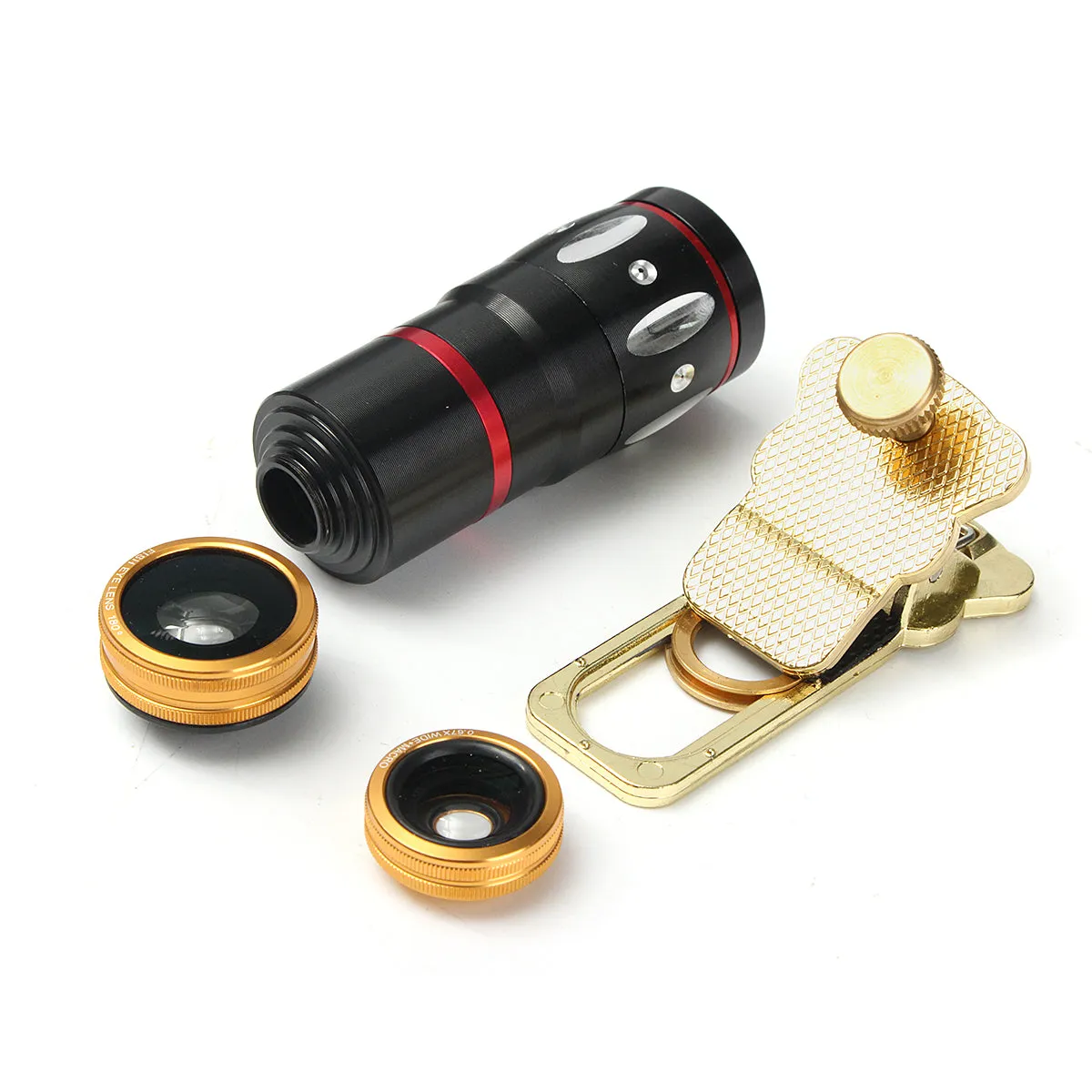 Universal 10X Zoom Clip On Mobile Phone Optical Camera Lens Telephoto Telescope