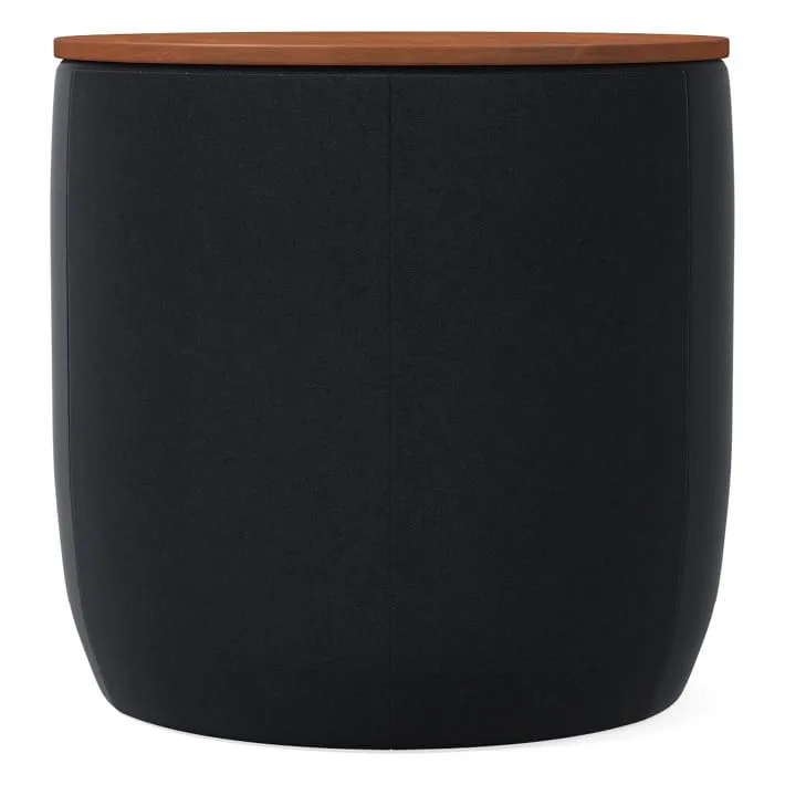 Upholstered Storage Base Ottoman Small