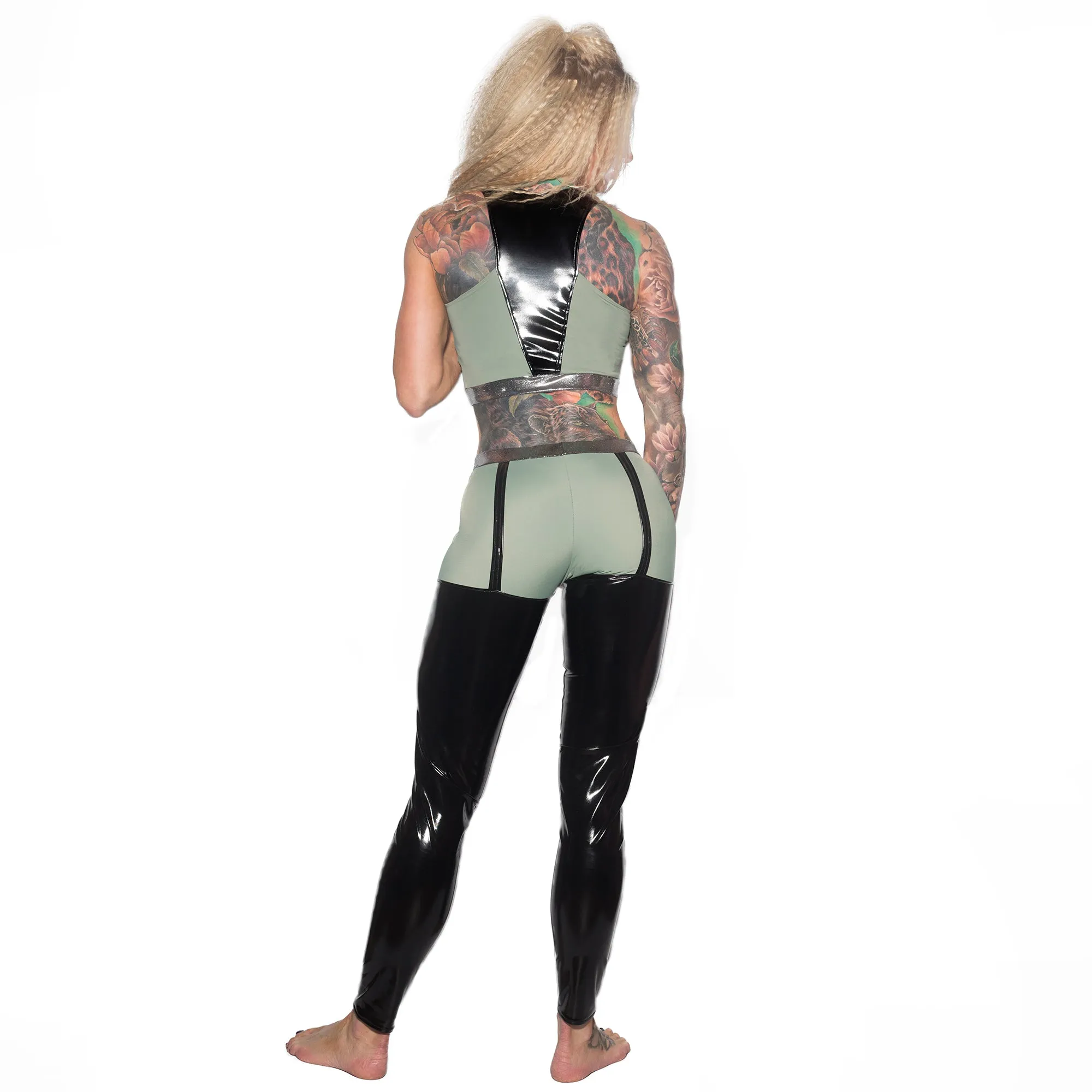 Valencia Eco Crop Top - Olive