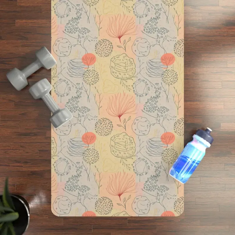 Vibrant Rubber Yoga Mat Boosting Zen and Balance