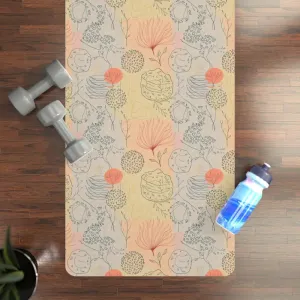 Vibrant Rubber Yoga Mat Boosting Zen and Balance