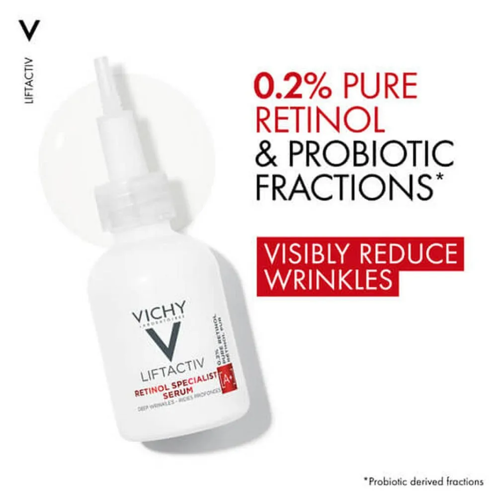 Vichy LiftActiv 0.2% Pure Retinol Specialist Deep Wrinkle Serum 30ml