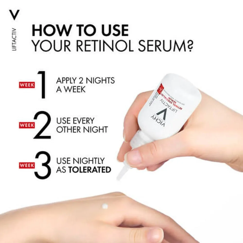 Vichy LiftActiv 0.2% Pure Retinol Specialist Deep Wrinkle Serum 30ml