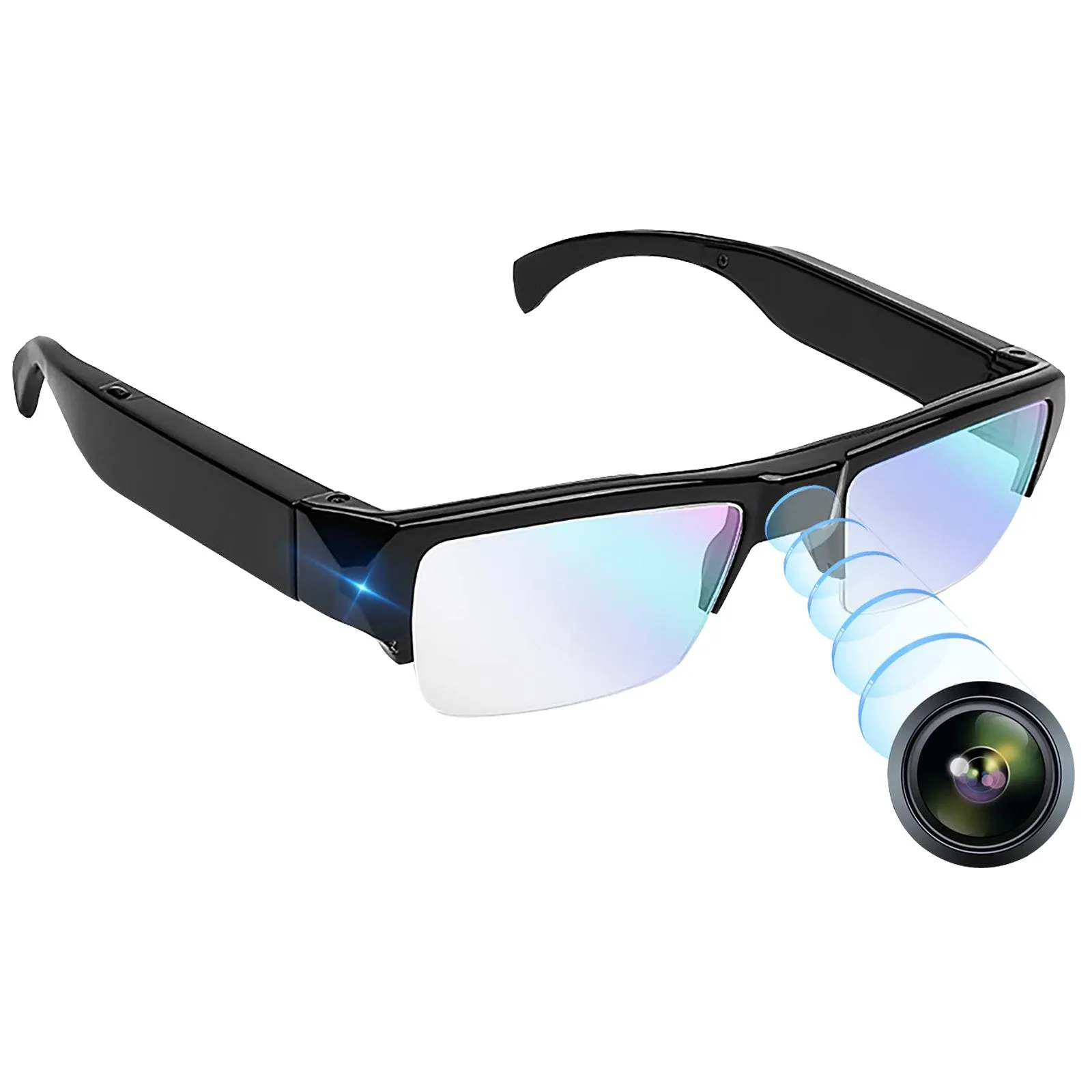 Video Glasses 5MP Camera 1080p FHD Video Recorder with Sound & Take Photos