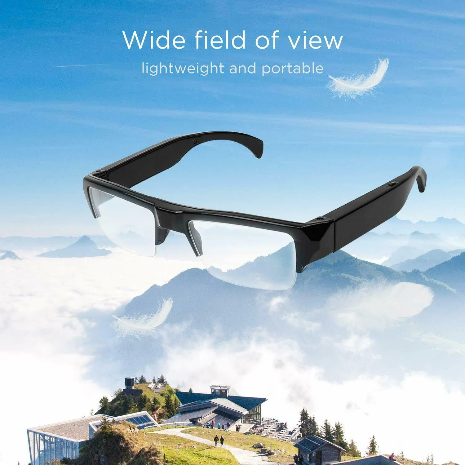 Video Glasses 5MP Camera 1080p FHD Video Recorder with Sound & Take Photos