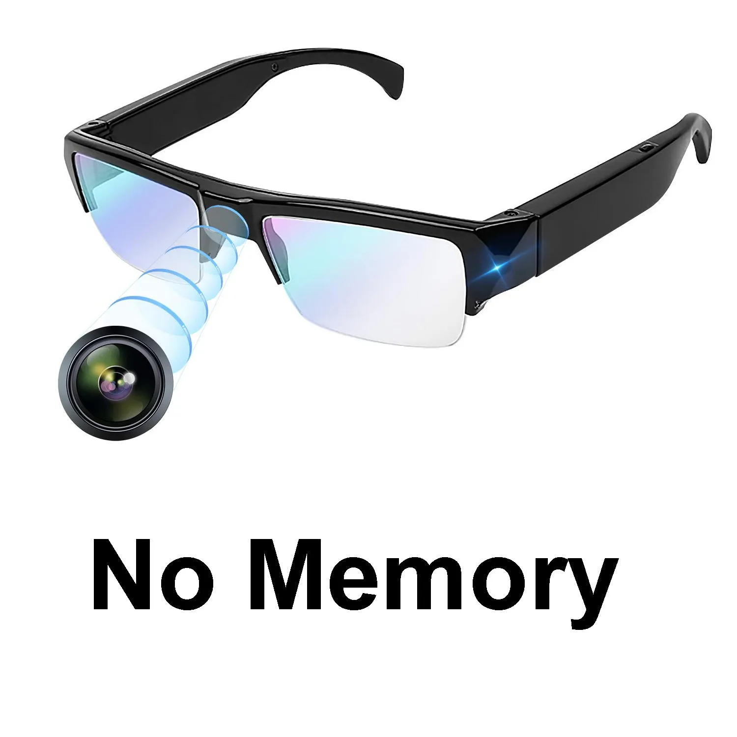 Video Glasses 5MP Camera 1080p FHD Video Recorder with Sound & Take Photos