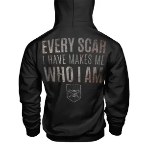 Vikings Every Scar I Have Makes Me Who I Am Printed Men's Hoodie