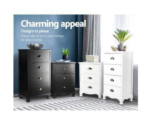 Vintage Bedside - Black