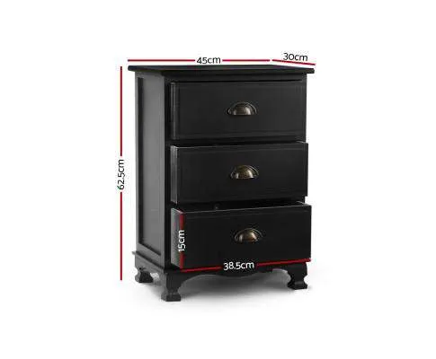 Vintage Bedside - Black