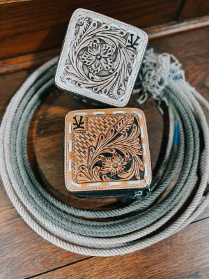 Vintage Cowgirl Tooled Mini Travel Jewelry Case