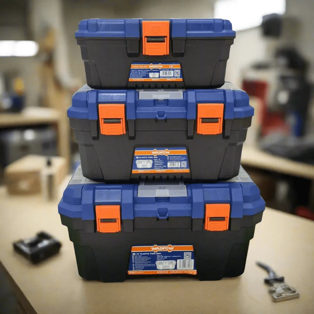 Wadfow 3 Pieces Plastic Tool Boxes - WTB4103