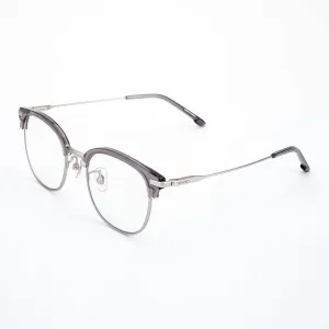 Ward Eyewear Blue Light Blocking Glasses in Turret Matt Silver