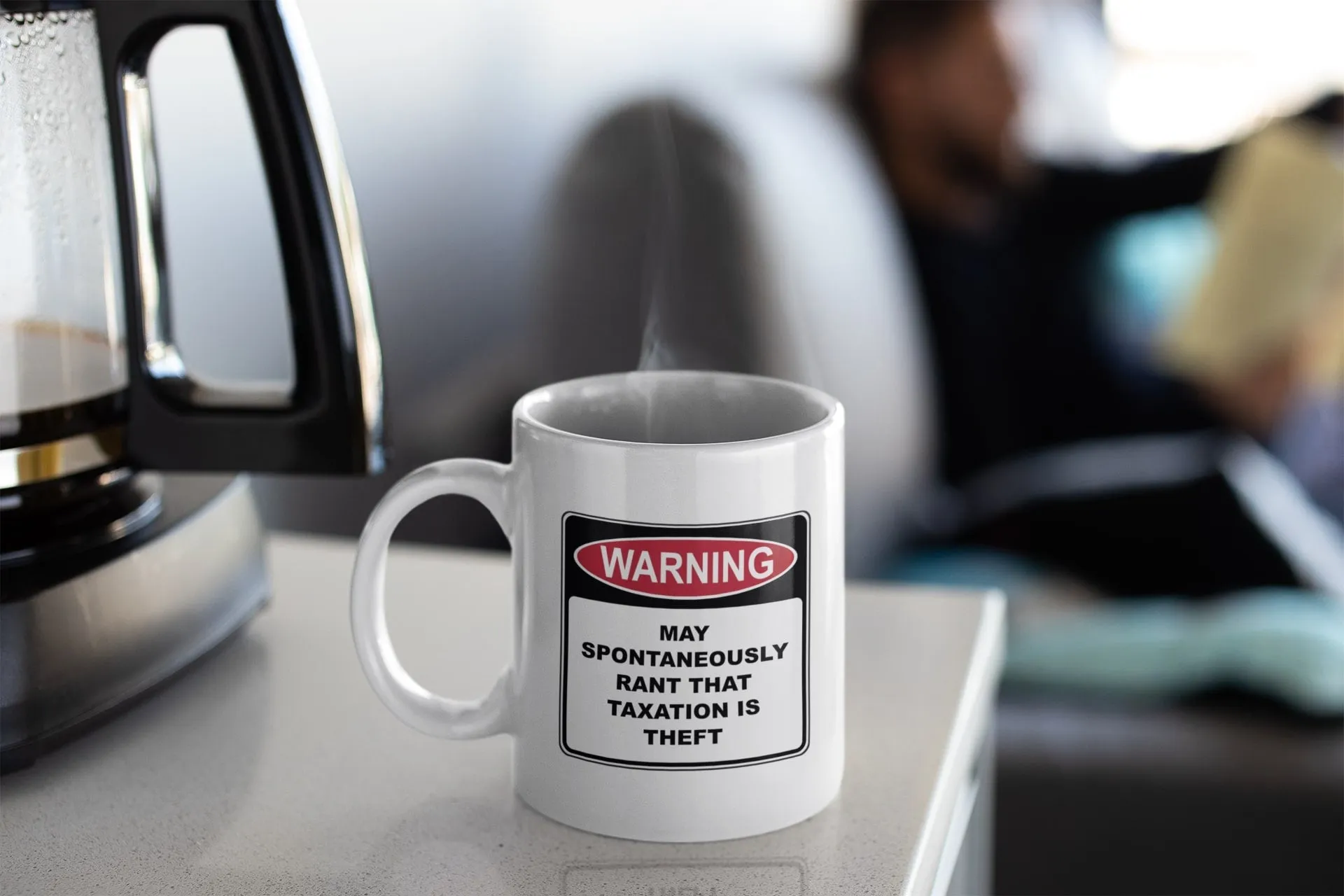 Warning Rant Taxation is Theft 11oz Mug