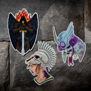 WARRIOR SLAPS 4 STICKER SET