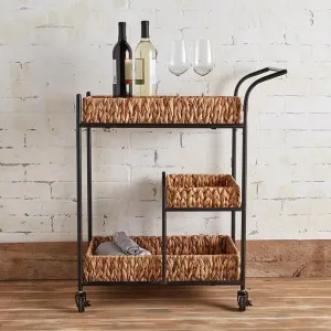 Water Hyacinth Three-Tier Cart
