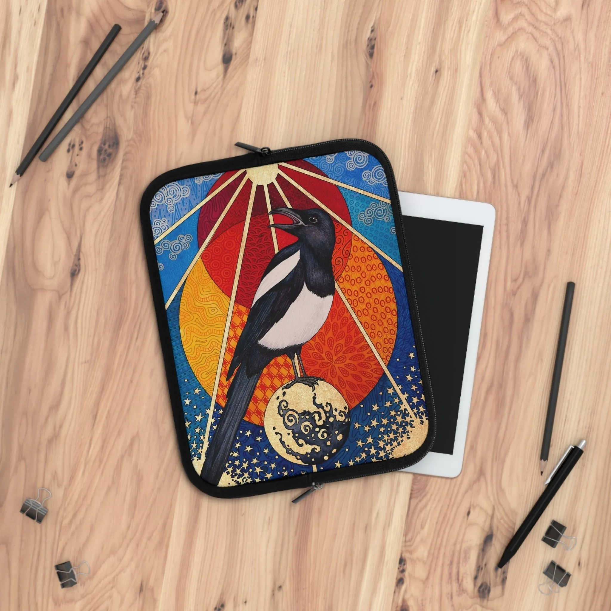 Whimsigoth Esoteric Magpie Laptop Sleeve