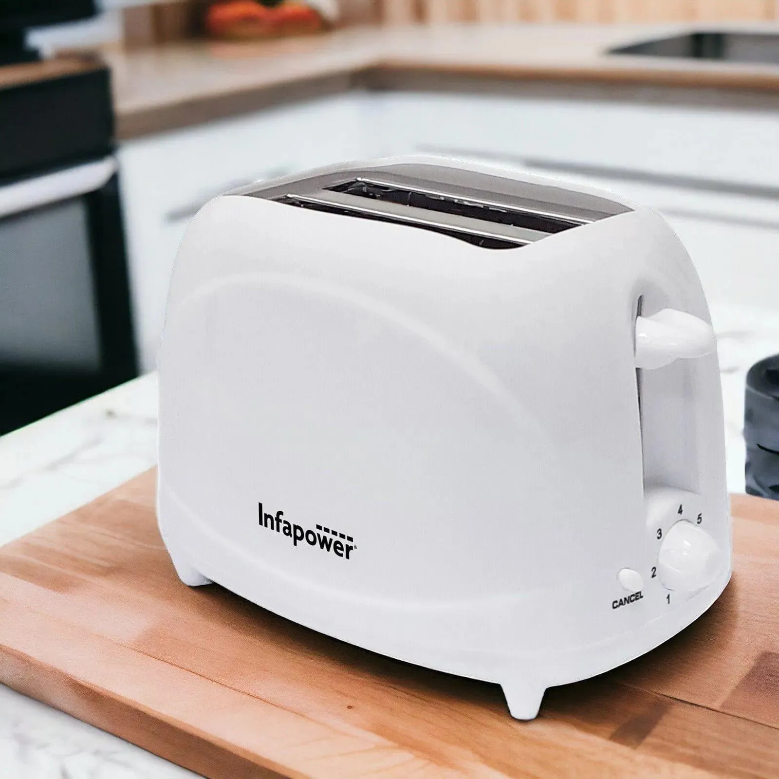 White 1.7L Cordless Electric Kettle & 2 Slice Toaster Set