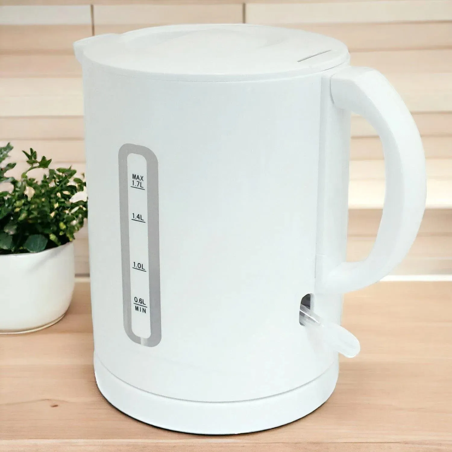 White 1.7L Cordless Electric Kettle & 2 Slice Toaster Set
